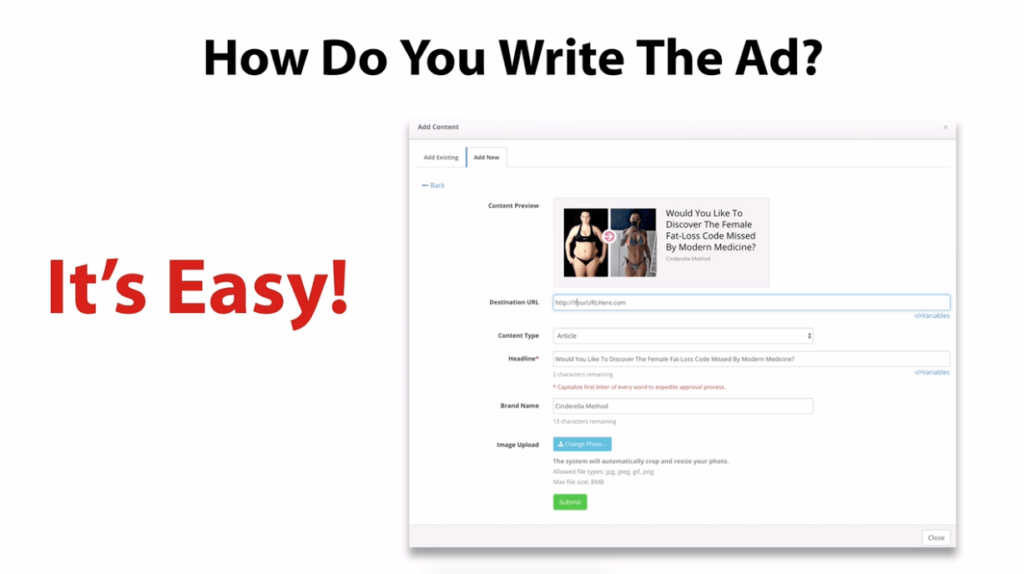 $1K A Day System writing ads