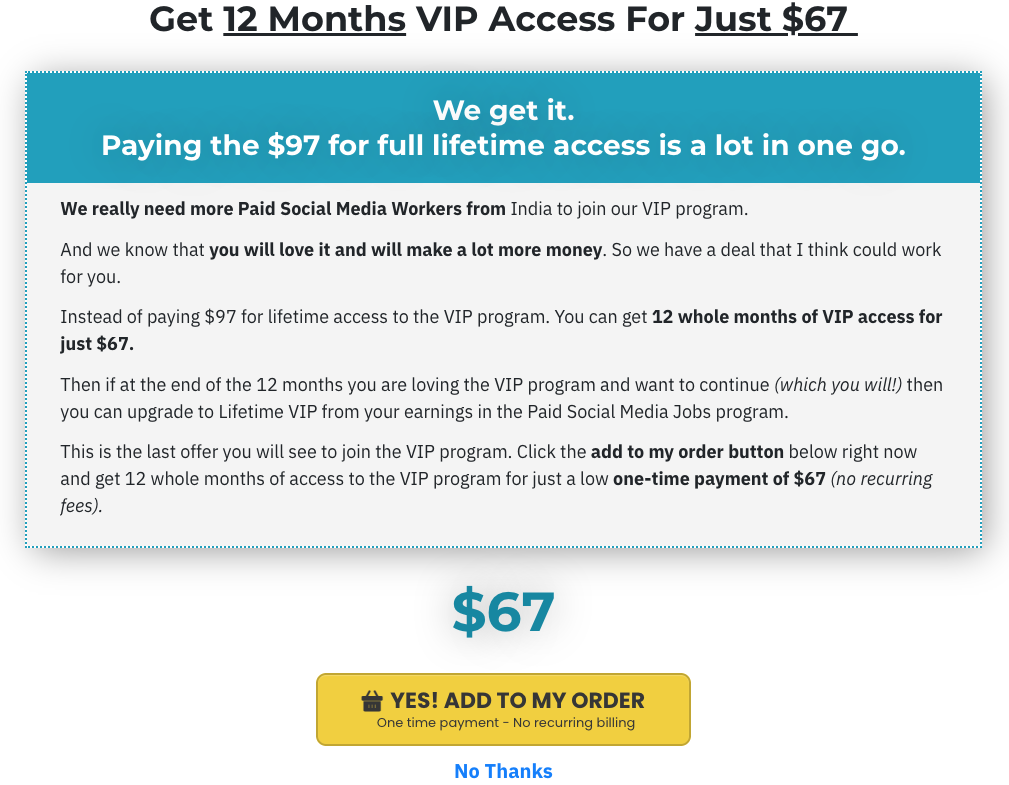Upgrade No 1: VIP Express Pass ($67)