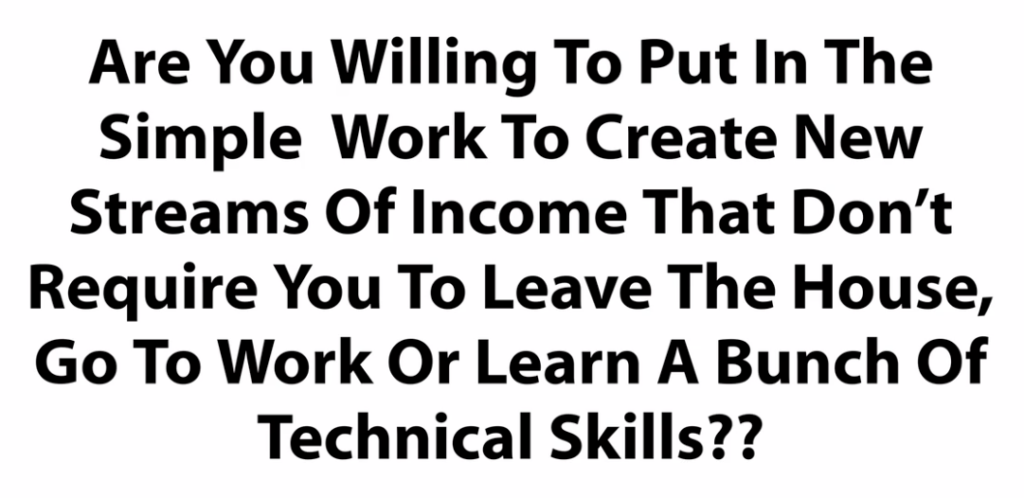 Are u willing to work for 1k a day fast track