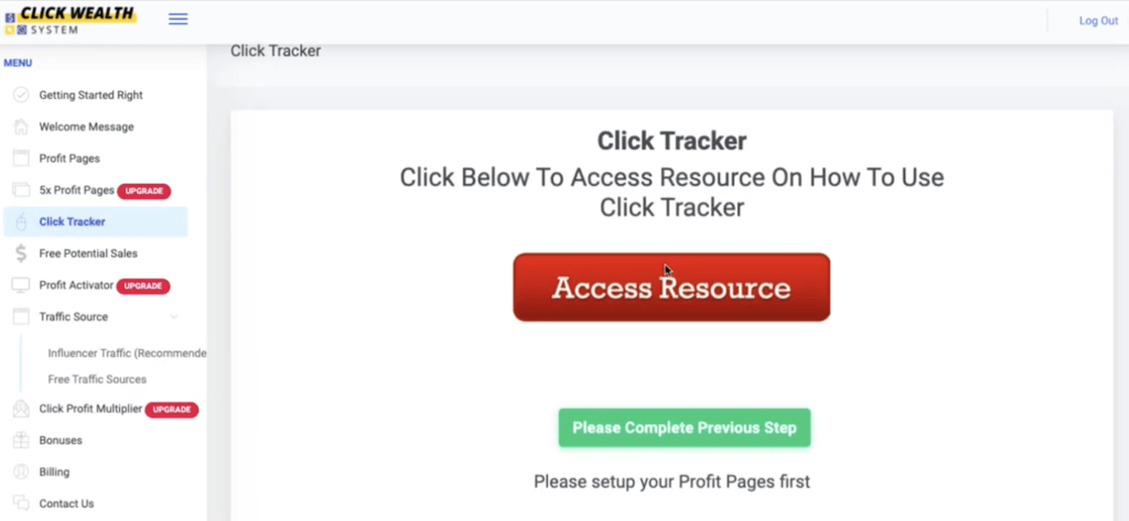 How to use click tracker