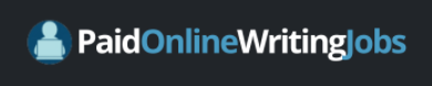 paid online writing jobs logo